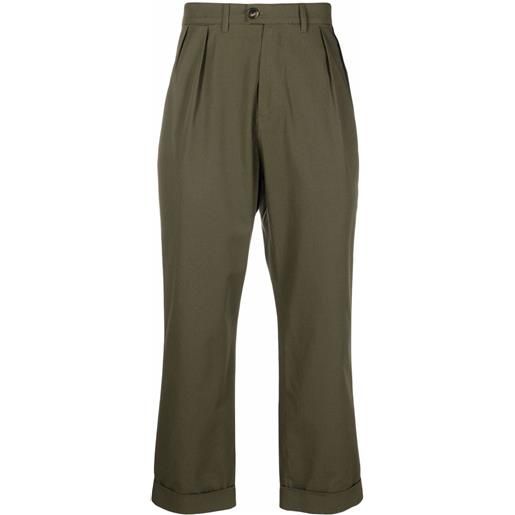 Mackintosh pantaloni crop field army - verde