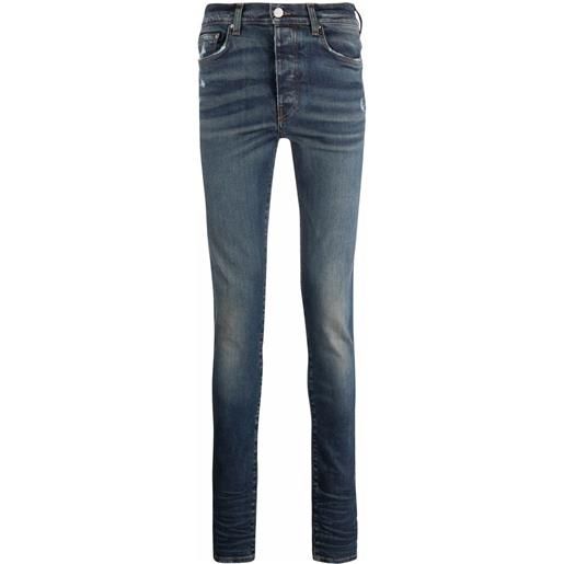 AMIRI jeans skinny con effetto schiarito - blu