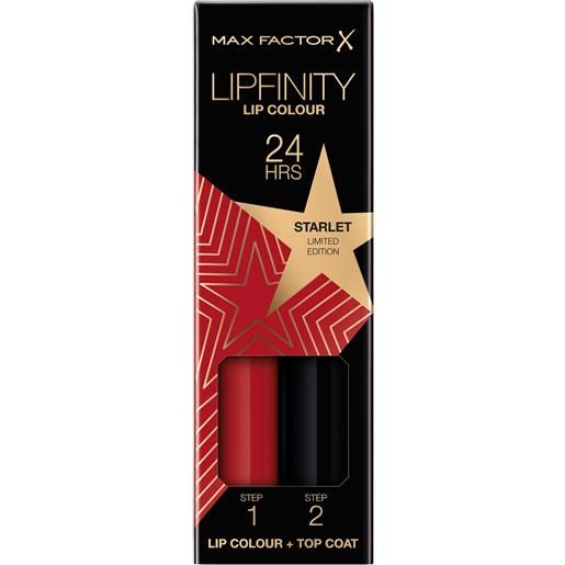 Max Factor lipfinity lip colour tinta labbra matte lunga durata e gloss idratante 88 starlet makeup sets