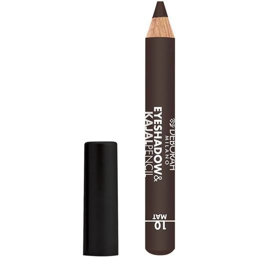 Deborah milano eyeshadow&kajal pencil 10 brown finish mat 2g