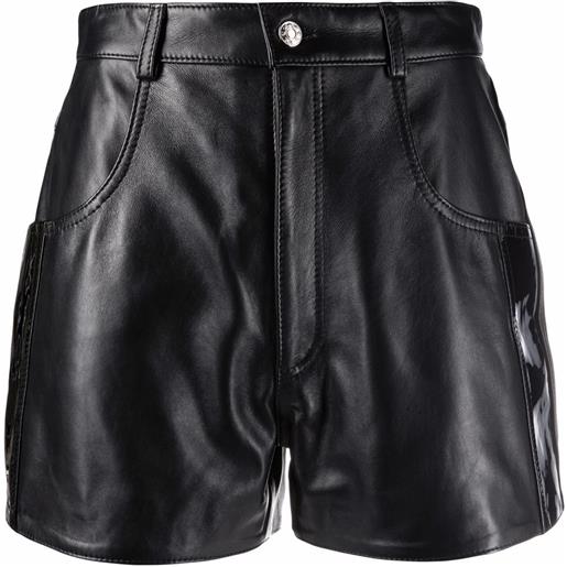 Manokhi shorts a vita alta - nero