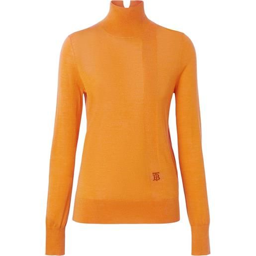 Burberry maglione a collo alto - arancione
