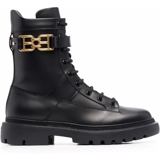 Bally stivaletti stringati - nero