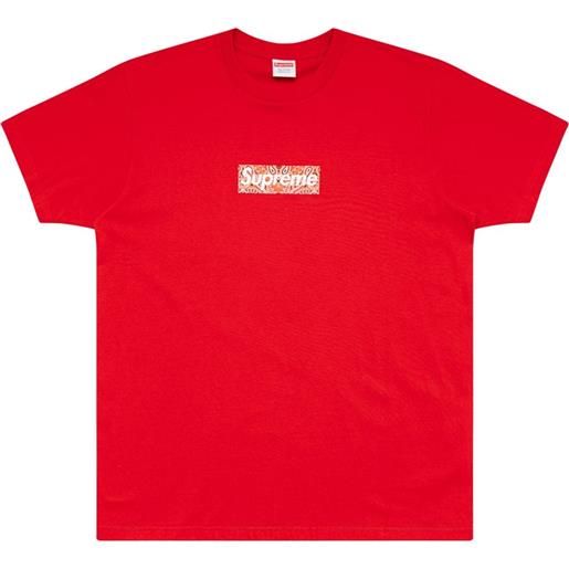 Supreme t-shirt con logo - rosso