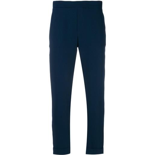 P.A.R.O.S.H. rolled cropped trousers - blu