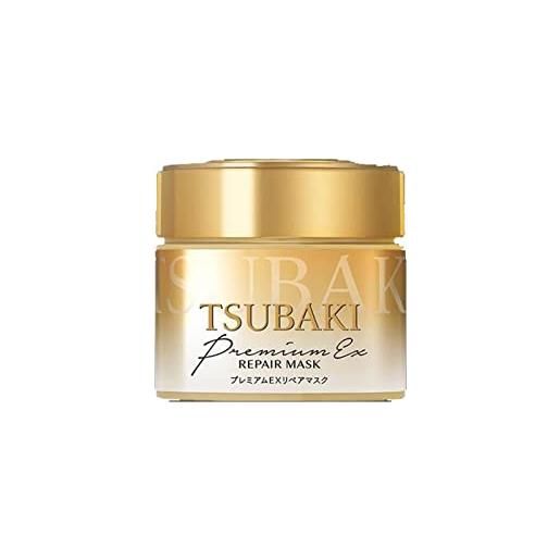 Tsubaki shiseido tshubaki premium repair hair mask- 2017 (green tea set), 180 g (confezione da 1)