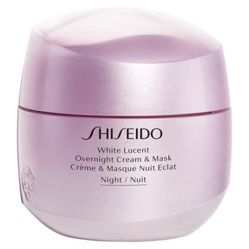 Shiseido white lucent overnight cream & mask, 75 ml - crema e maschera notte viso donna