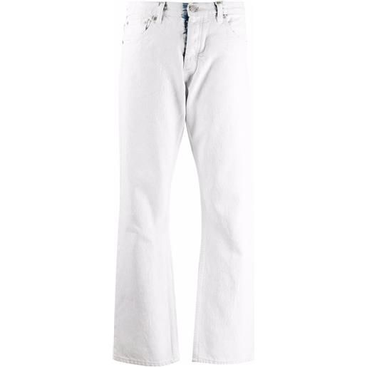 Maison Margiela jeans dritti bianchetto - bianco