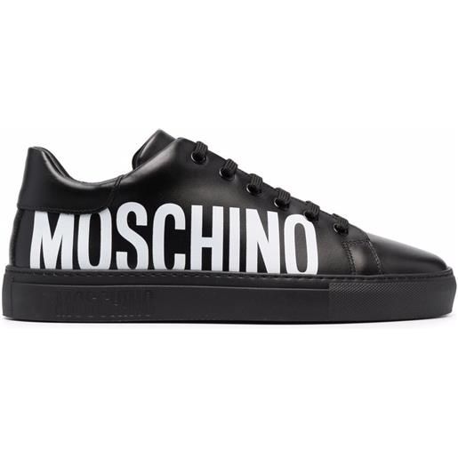 Moschino sneakers con stampa - nero