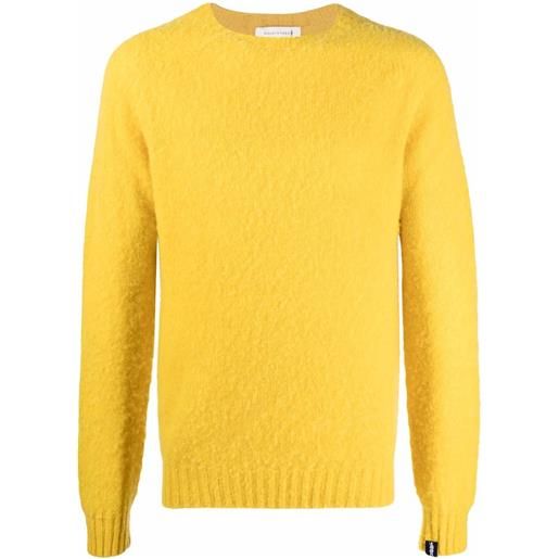 Mackintosh maglione a girocollo hutchins - giallo