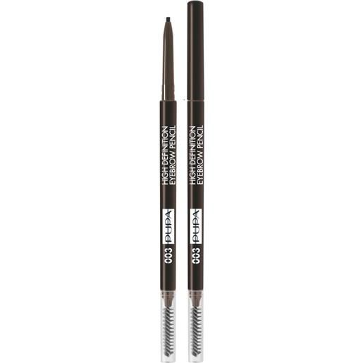 Pupa definition eye brow pencil 3 - dark-brown