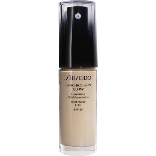 Shiseido synchro skin glow luminizing fluid foundation n3
