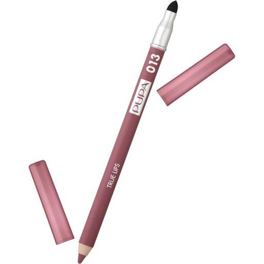 Pupa true lips - matita contorno labbra dal colore intenso, ultra pigmentato 013 - dark old pink