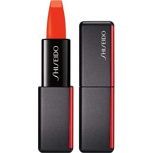 Shiseido modern. Matte powder lipstick 528 - torch song