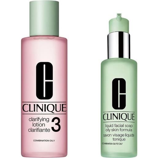 Clinique set clarifying lotion 3 + liquid facial soap oily undefined