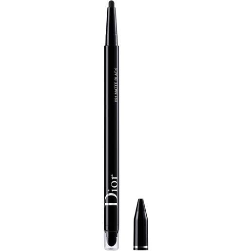 Diorshow 24h* stylo eyeliner - penna occhi waterproof - tenuta 24 ore* - colore e scorrevolezza ad alta intensità 091 - matte black