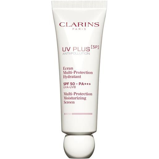Clarins uv plus anti-pollution ecran multi-protection hydratant rose spf 50 50 ml
