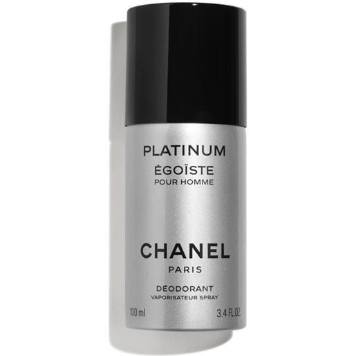 CHANEL platinum égoïste deodorante vaporizzatore 100 ml