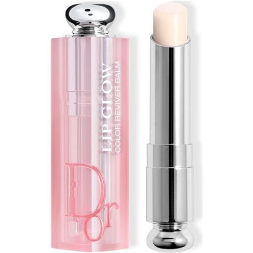 Dior addict lip glow - balsamo labbra rivelatore del colore naturale 000 - universal clear