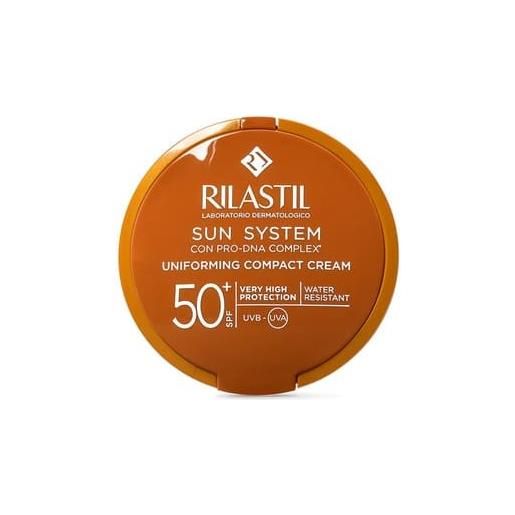Rilastil sun system crema compatta uniformante 50+ dore' 10 ml