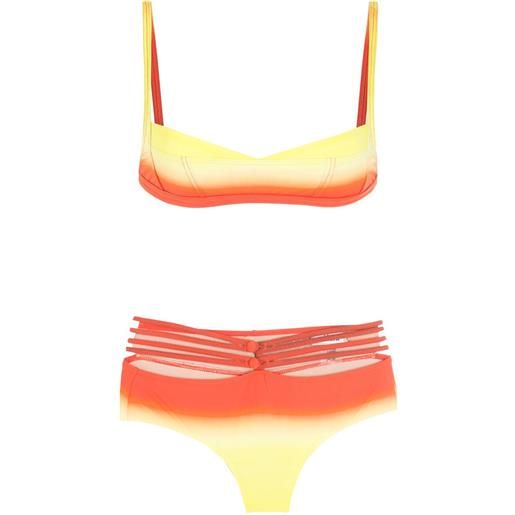 Amir Slama bikini bicolore - arancione