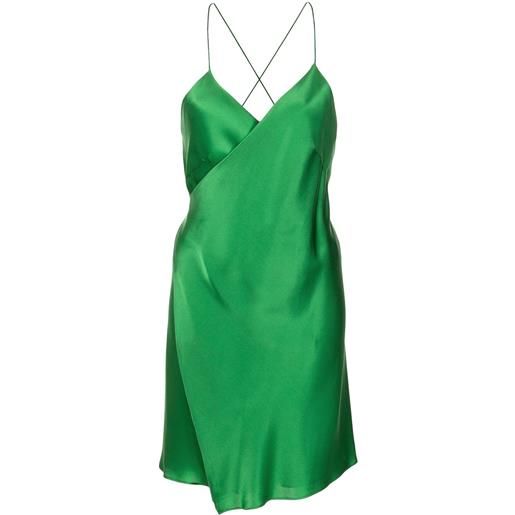 Michelle Mason abito corto a portafoglio - verde