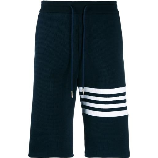 Thom Browne shorts sportivi 4-bar - blu