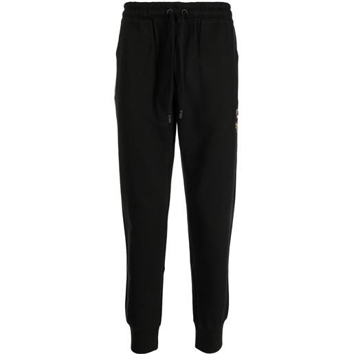Dolce & Gabbana pantaloni sportivi con ricamo - nero
