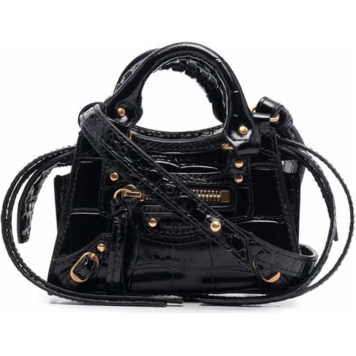 Balenciaga borsa neo classic a tracolla mini - nero