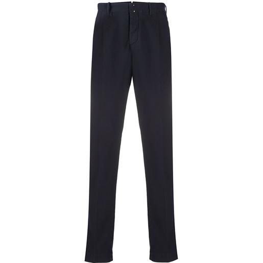 Incotex pantaloni taglio straight - blu