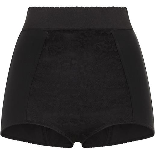 Dolce & Gabbana shorts con dettaglio a smerlo - nero