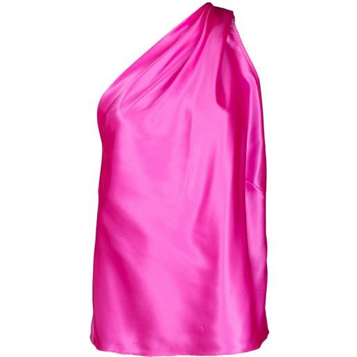 Michelle Mason blusa monospalla - rosa