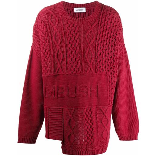 AMBUSH maglione a girocollo - rosso