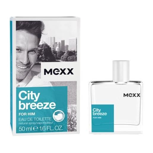 Mexx city breeze for him 50 ml eau de toilette per uomo