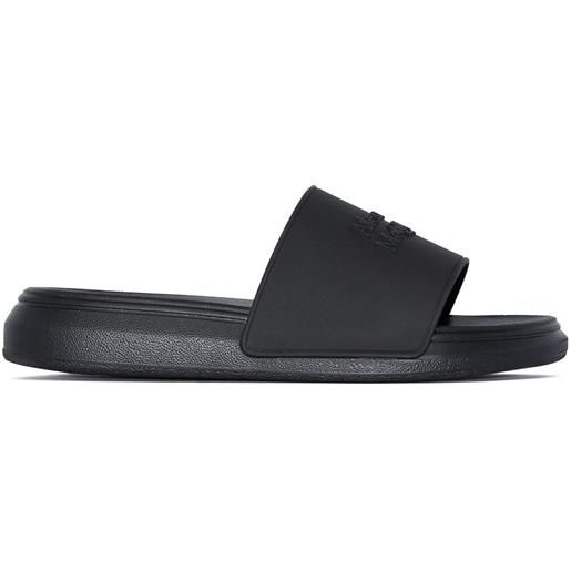 Alexander McQueen sandali con logo - nero