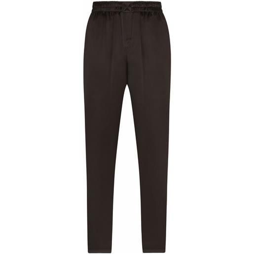 Dolce & Gabbana pantaloni con vita elasticizzata - nero