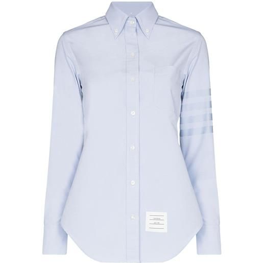 Thom Browne camicia con applicazione - blu