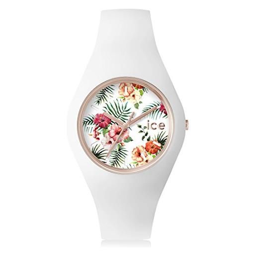 Ice-watch - ice flower legend - orologio bianco da donna con cinturino in silicone - 001295 (medium)