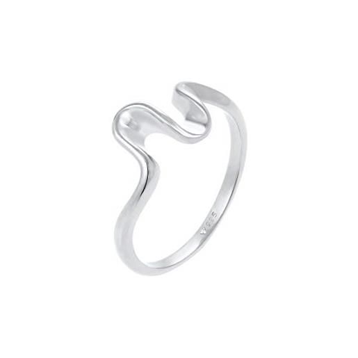 Elli anelli donna onda ottica tendenza in argento sterling 925