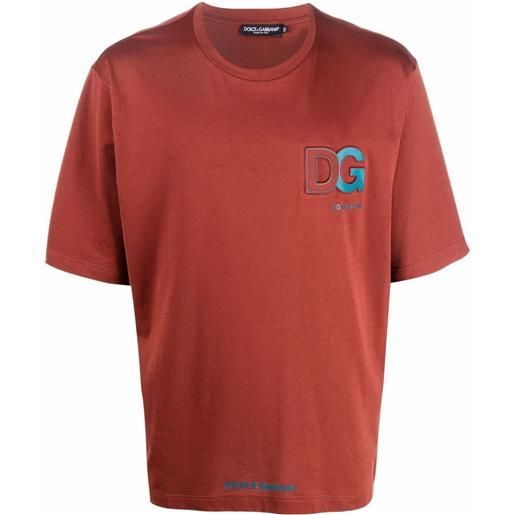 Dolce & Gabbana t-shirt con logo - rosso