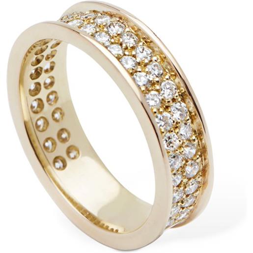 NINA WEBRINK anello courage in oro 18kt con diamanti