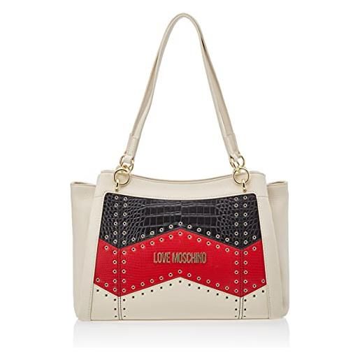 Love Moschino pre collezione autunno inverno 2021, Love Moschino, borsa a spalla da donna, pre collezione autunno inverno 2021 donna, bianco, taglia unica