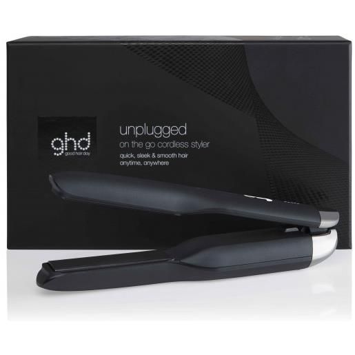 ghd unplugged styler nera - piastra on-the-go senza fili nera