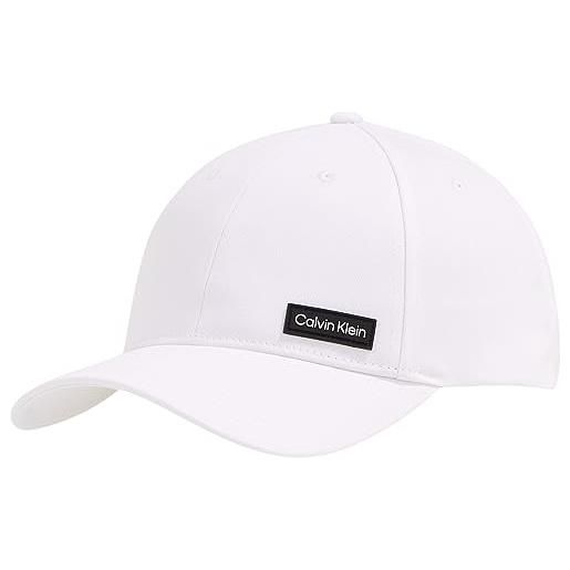 Calvin Klein cappellino uomo cappellino da baseball, bianco (bright white), taglia unica