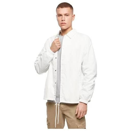 Build Your Brand coach jacket giacca da uomo, bianco, xl