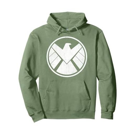 Marvel agents of s. H. I. E. L. D. Grungy logo vintage felpa con cappuccio