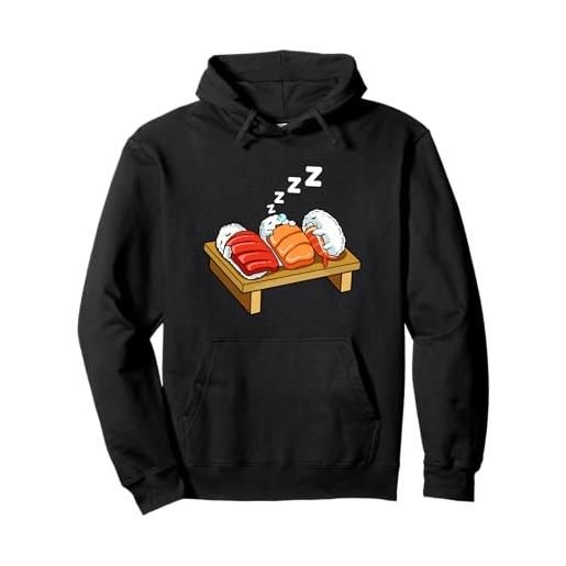 Giappone Samurai Stile Tee Shirt carino sushi shirt sushi shirt giapponese sashimi hug sushi felpa con cappuccio