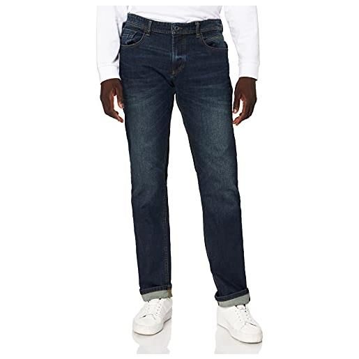 Camel active 5-pocket houston jeans straight, blu (dark blue 46), w38/l32 (taglia produttore: 38/32) uomo