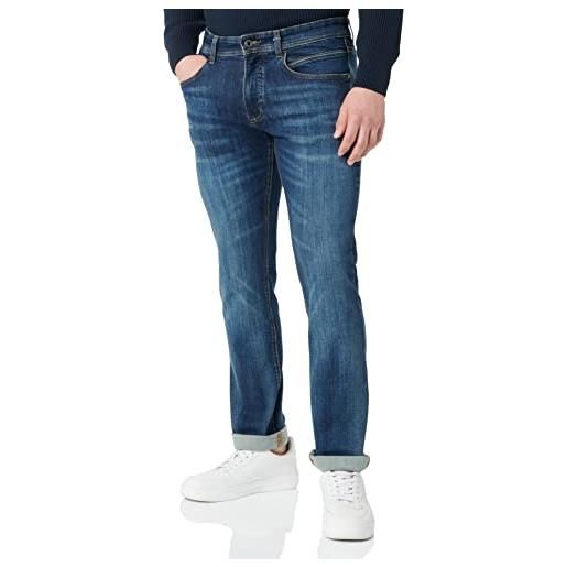 Camel active 5-pocket houston jeans straight, nero (forever black 9), w48/l34 (taglia produttore: 48/34) uomo