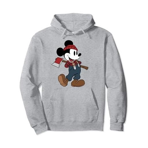 Disney mickey mouse lumberjack outfit felpa con cappuccio